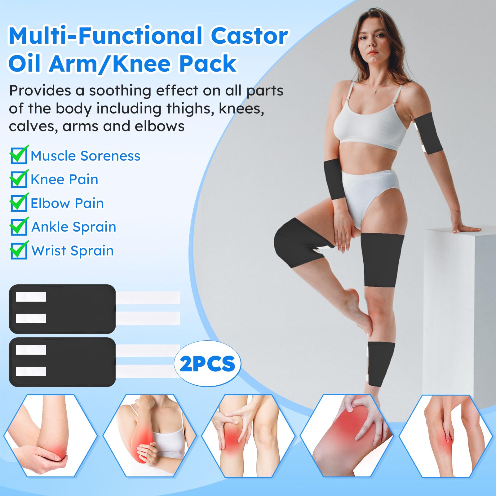 Foot castor oil pads