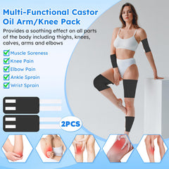Foot castor oil pads