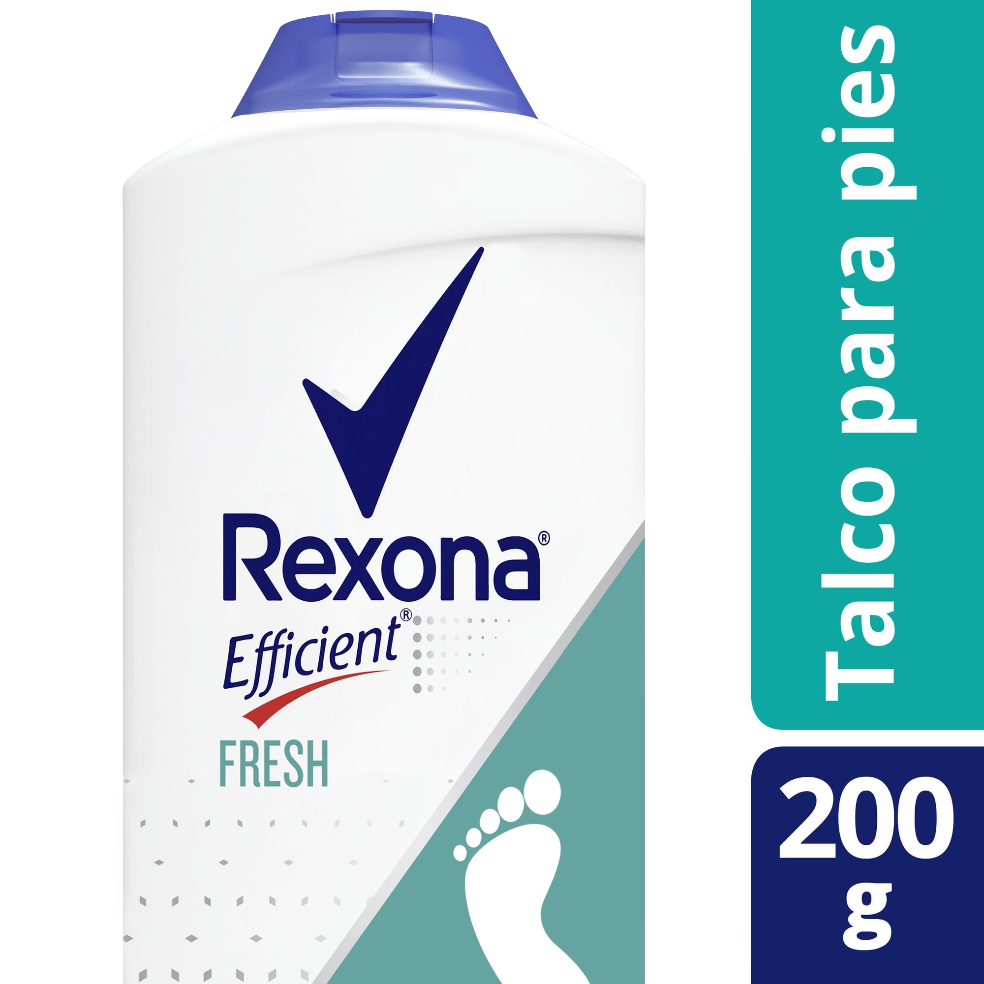 Front view of zinc oxide foot powder 200g container