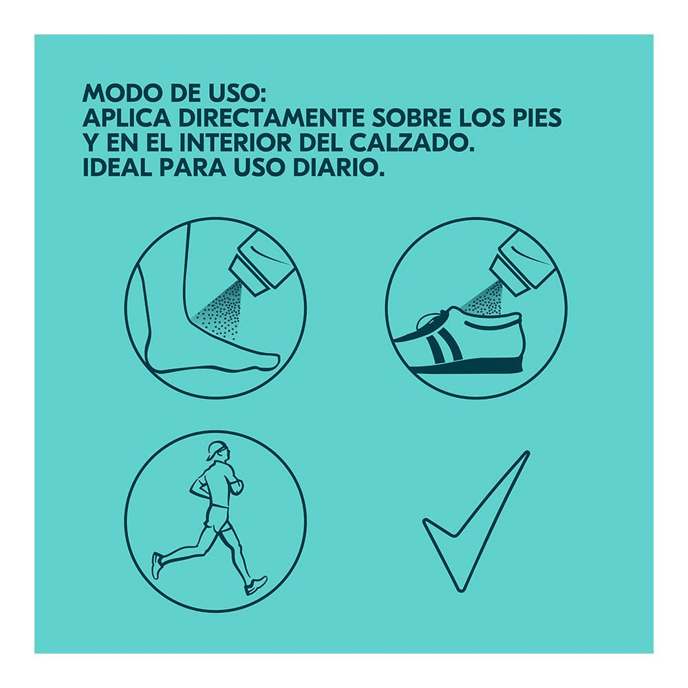 Scoop of fine foot powder showing texture