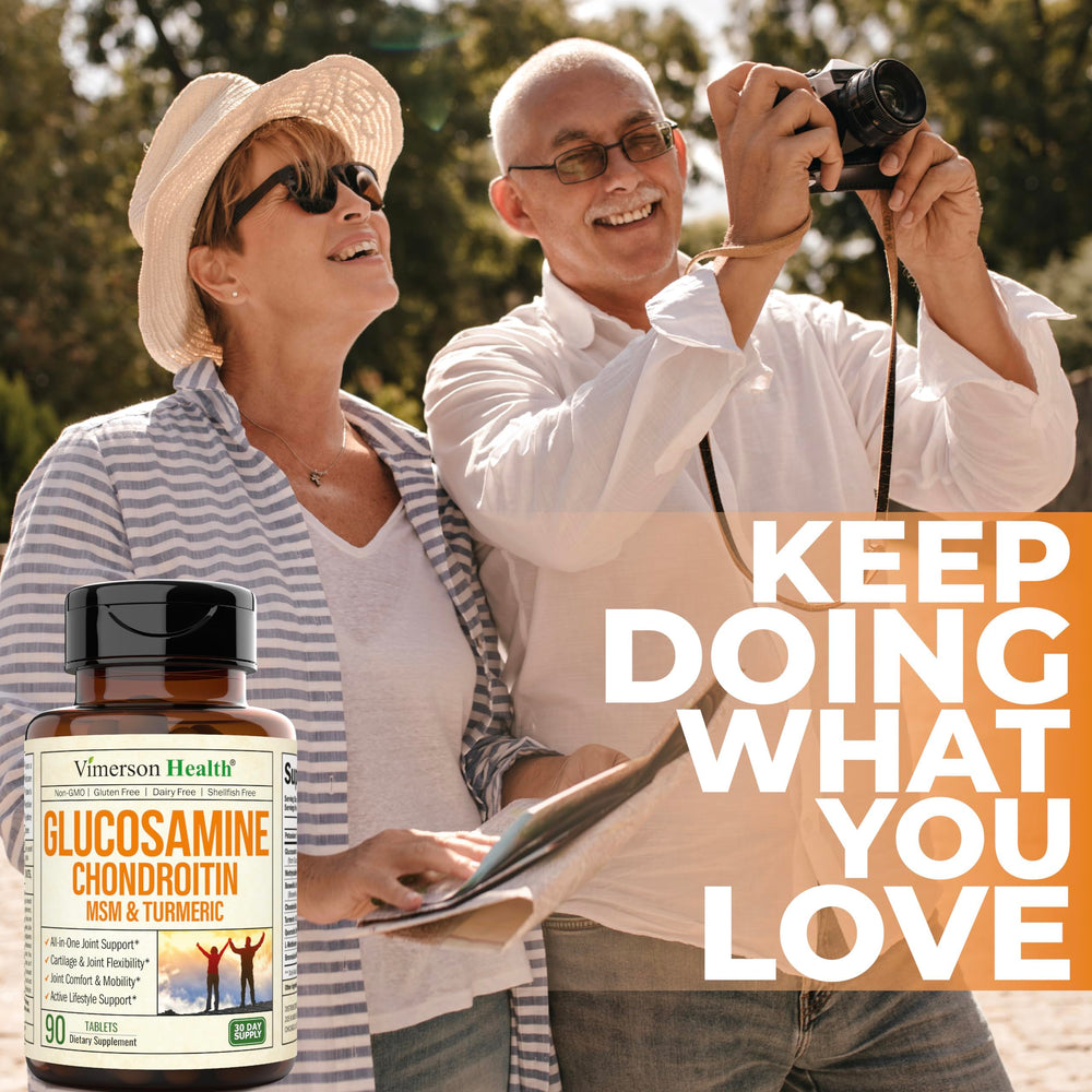 Man and woman benefiting from joint health supplement