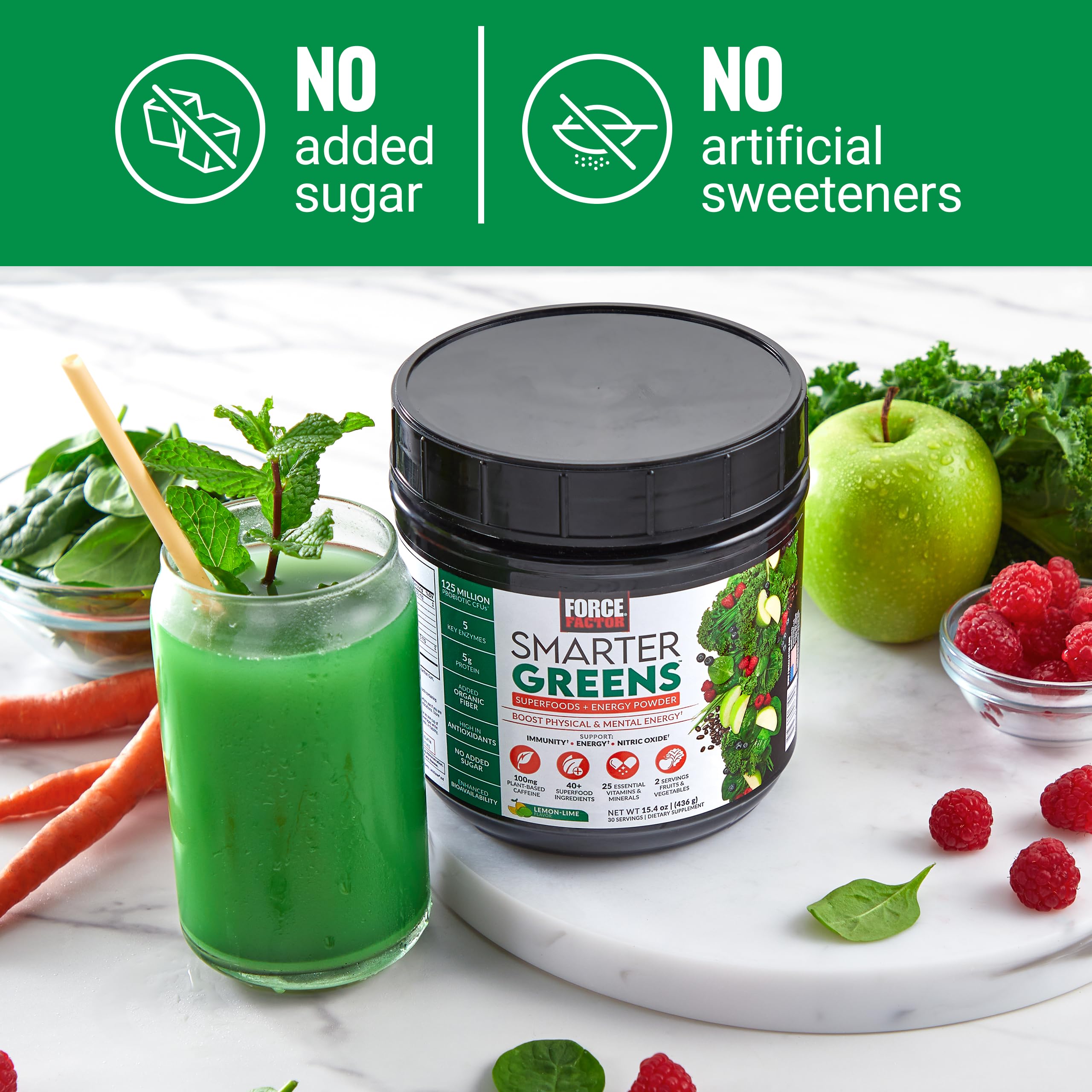 No artificial colors or sugars visual cue