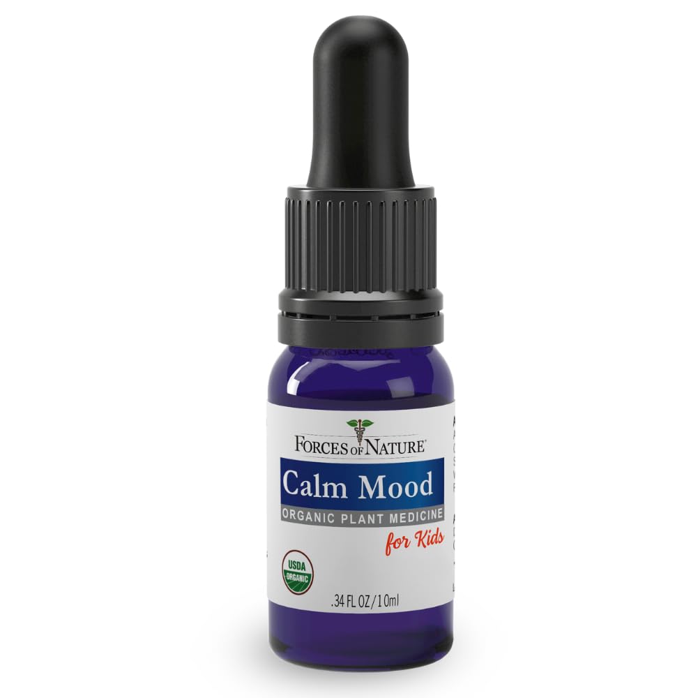 Box and bottle packaging of Forces of Nature Calm Mood for Kids