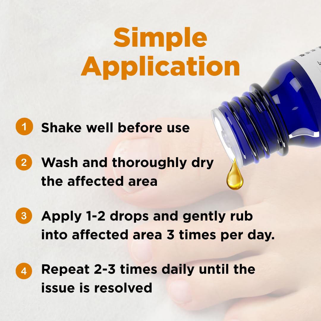 Forces of Nature toenail treatment application on nails shows daily use for cracked nails.