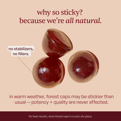 Forest Caps packaging and label