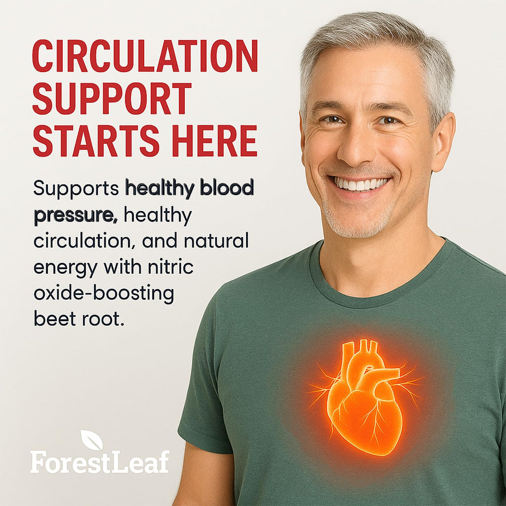 Made in USA label on ForestLeaf Beet Root Capsules