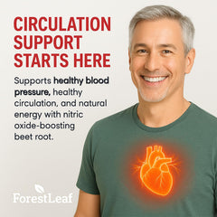 Made in USA label on ForestLeaf Beet Root Capsules