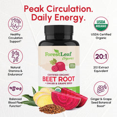 Beet root powder content and natural ingredients