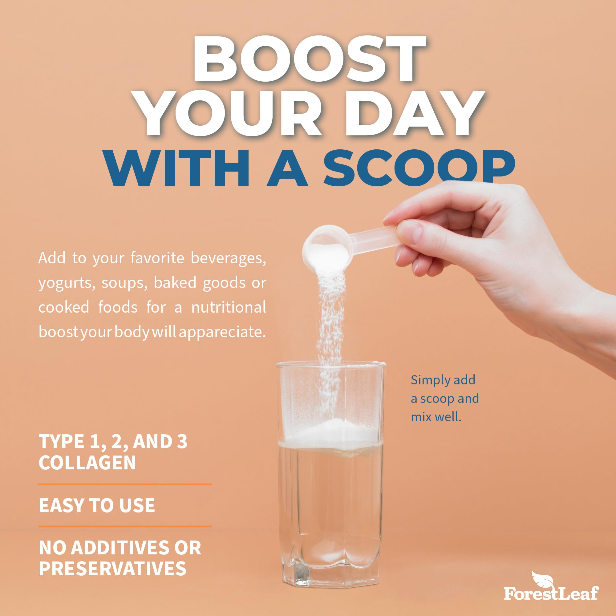Hair, skin and nails rejuvenation with ForestLeaf collagen