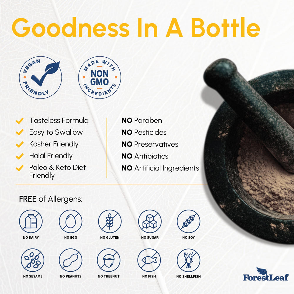 Premium formulation: vegan, non-GMO, gluten-free