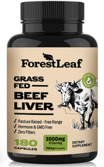 ForestLeaf Grass Fed Beef Liver Capsules bottle front view