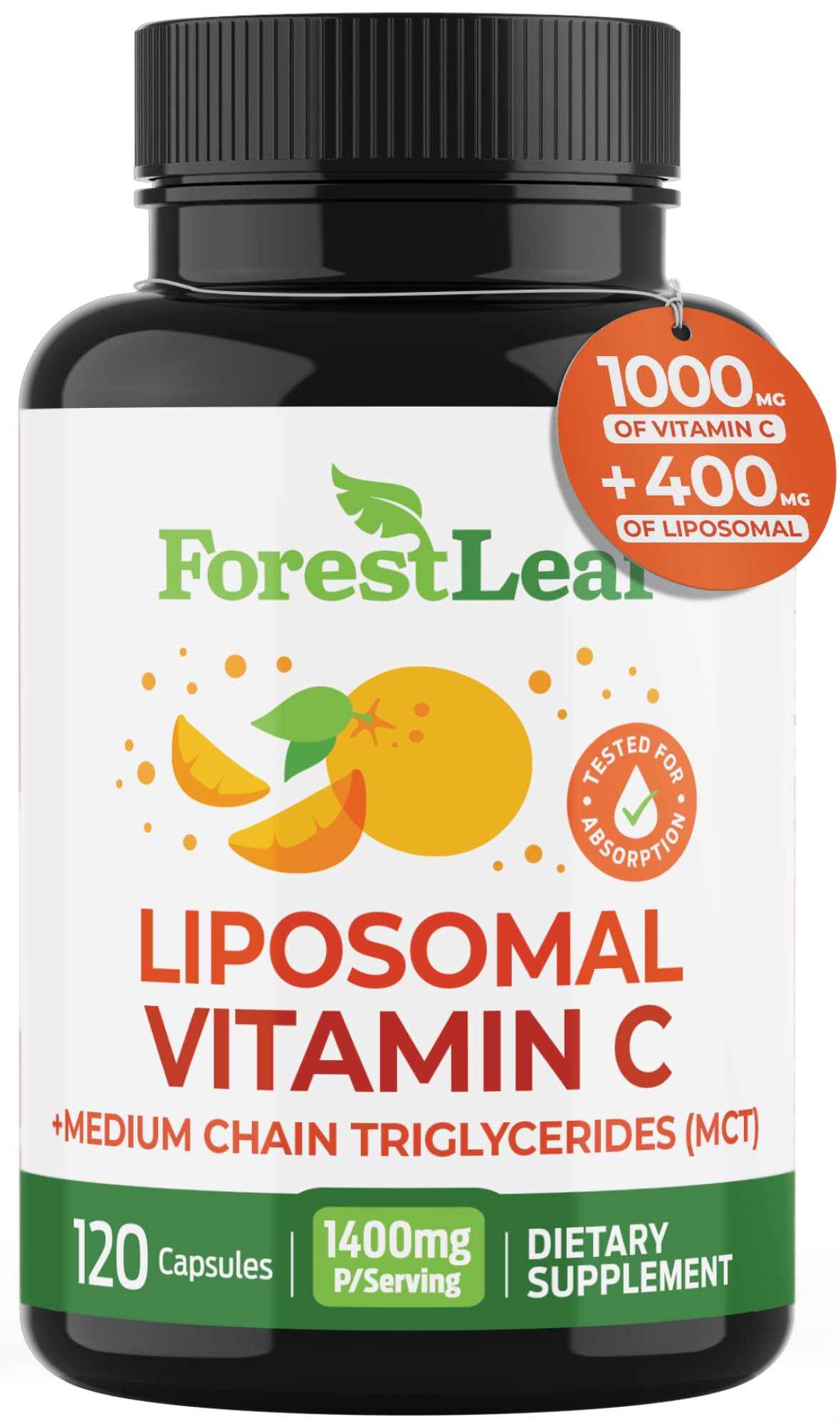 ForestLeaf Liposomal Vitamin C 1000mg Capsules – hero image