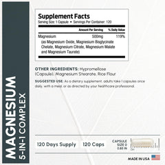 Close-up of ForestLeaf Magnesium Complex capsule