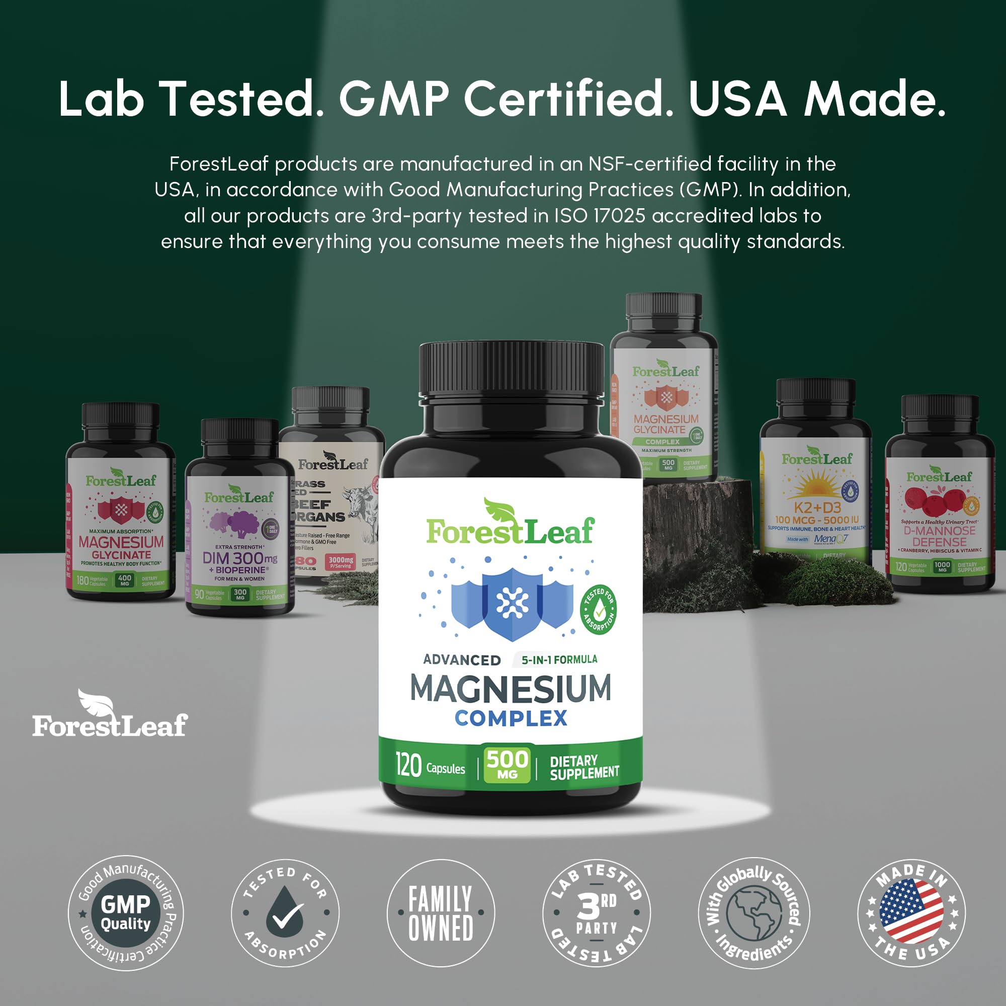 USA-made GMP-certified facility label