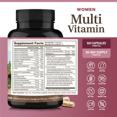 Close-up of ForestLeaf Multivitamin label