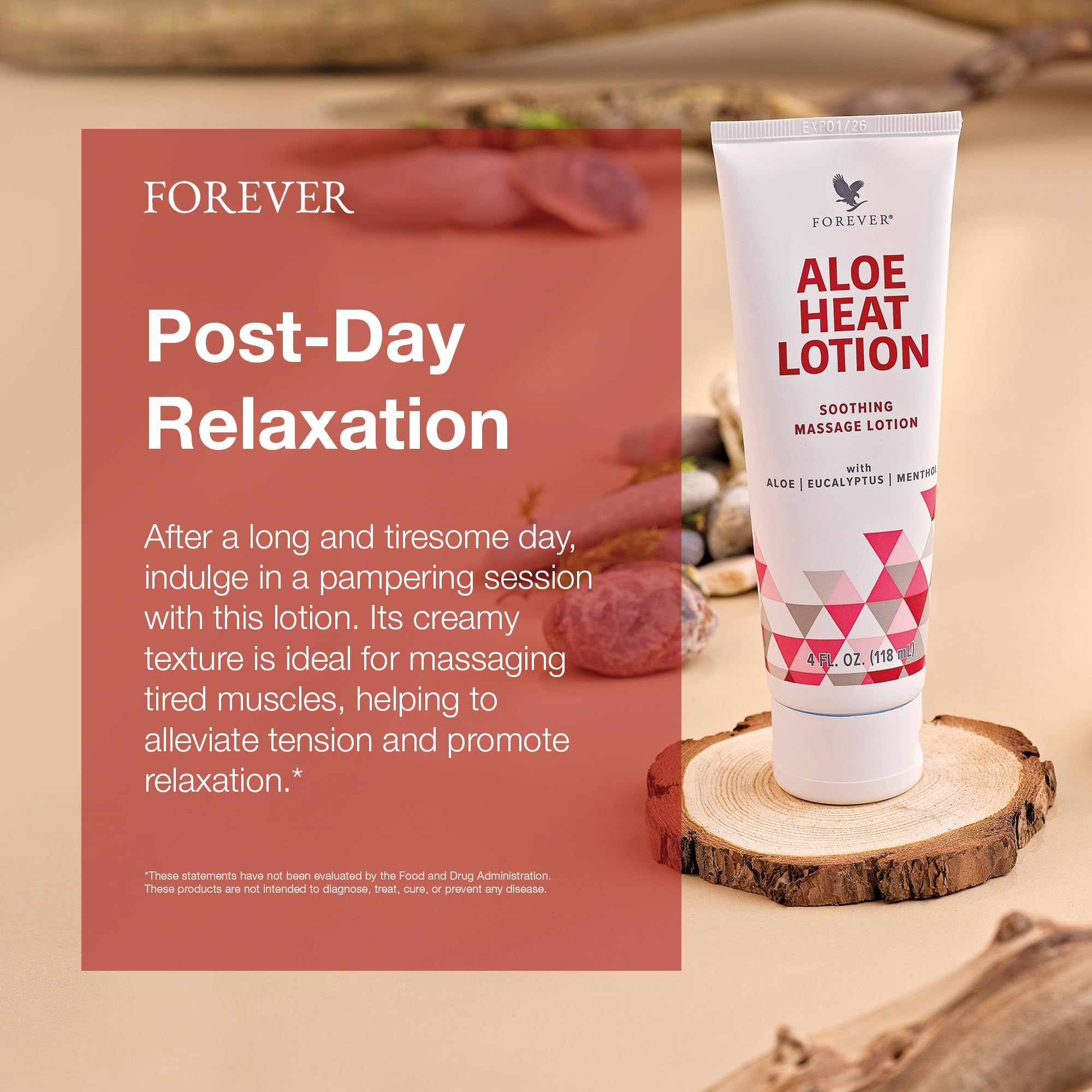 Lotion being applied to skin for soothing relief