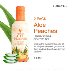 Forever Aloe Peaches 2-pack packaging