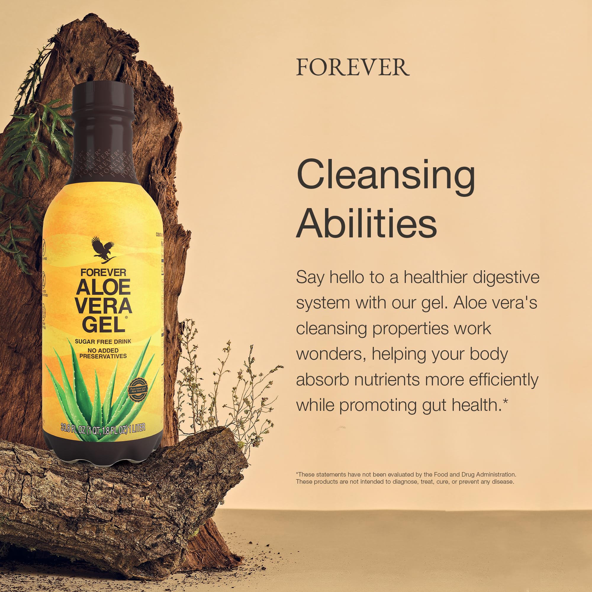 Aseptically processed Forever Aloe Vera Gel for freshness
