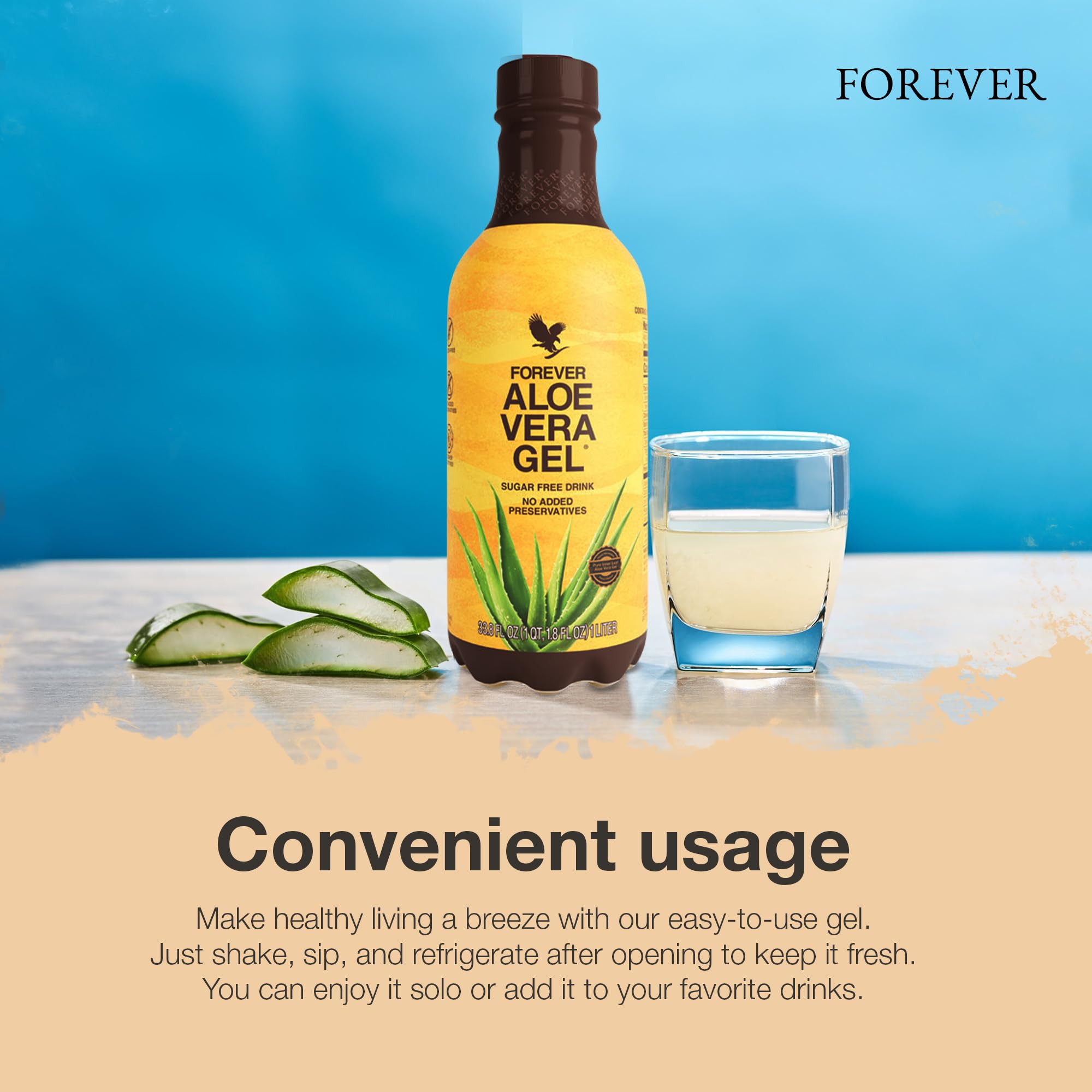Forever Aloe Vera Gel packaging and label