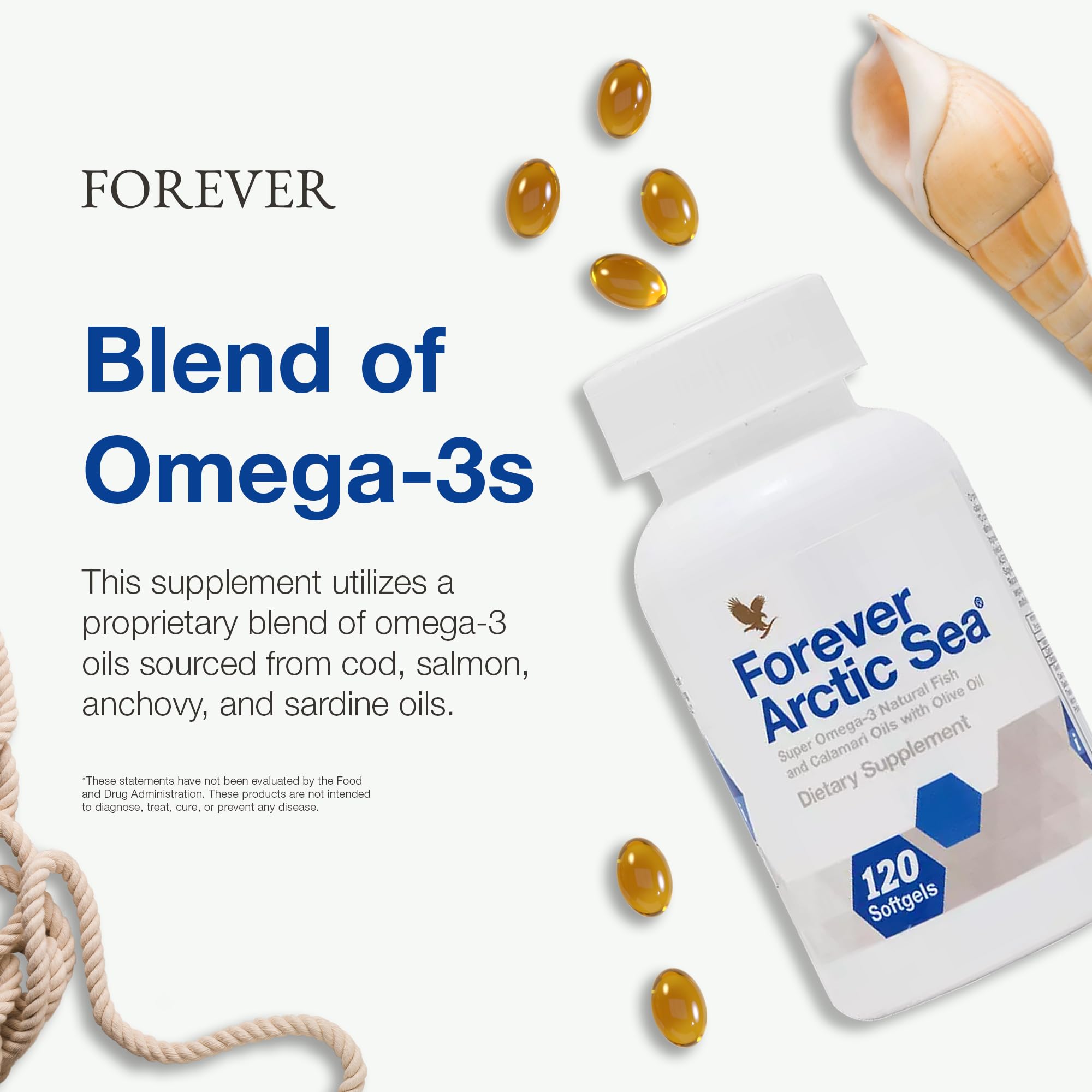 Gluten-free packaging for Forever Arctic Sea Omega-3