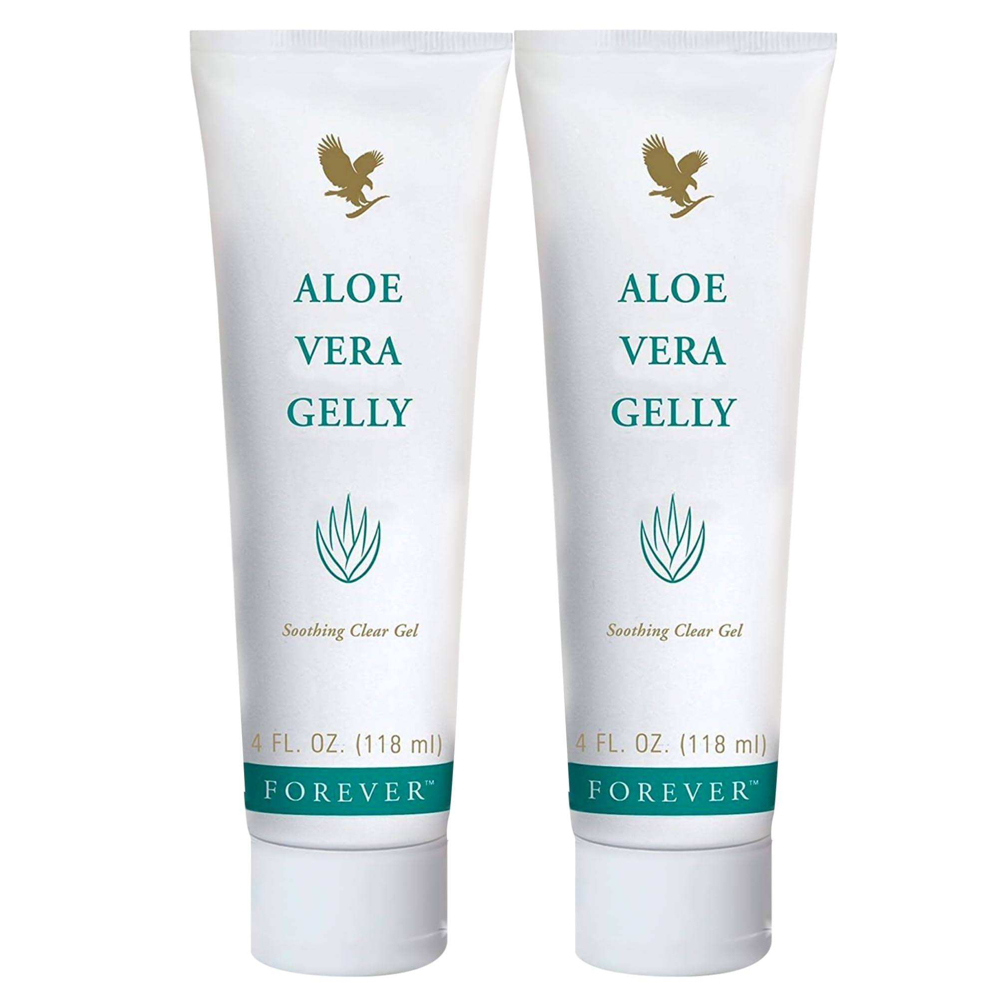 Forever Living Aloe Vera Gelly bottle and pack of 2 (4 oz each) front view