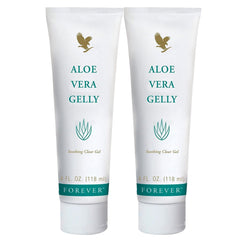 Forever Living Aloe Vera Gelly bottle and pack of 2 (4 oz each) front view