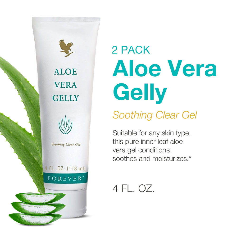 Close-up of Aloe Vera Gelly label on bottle