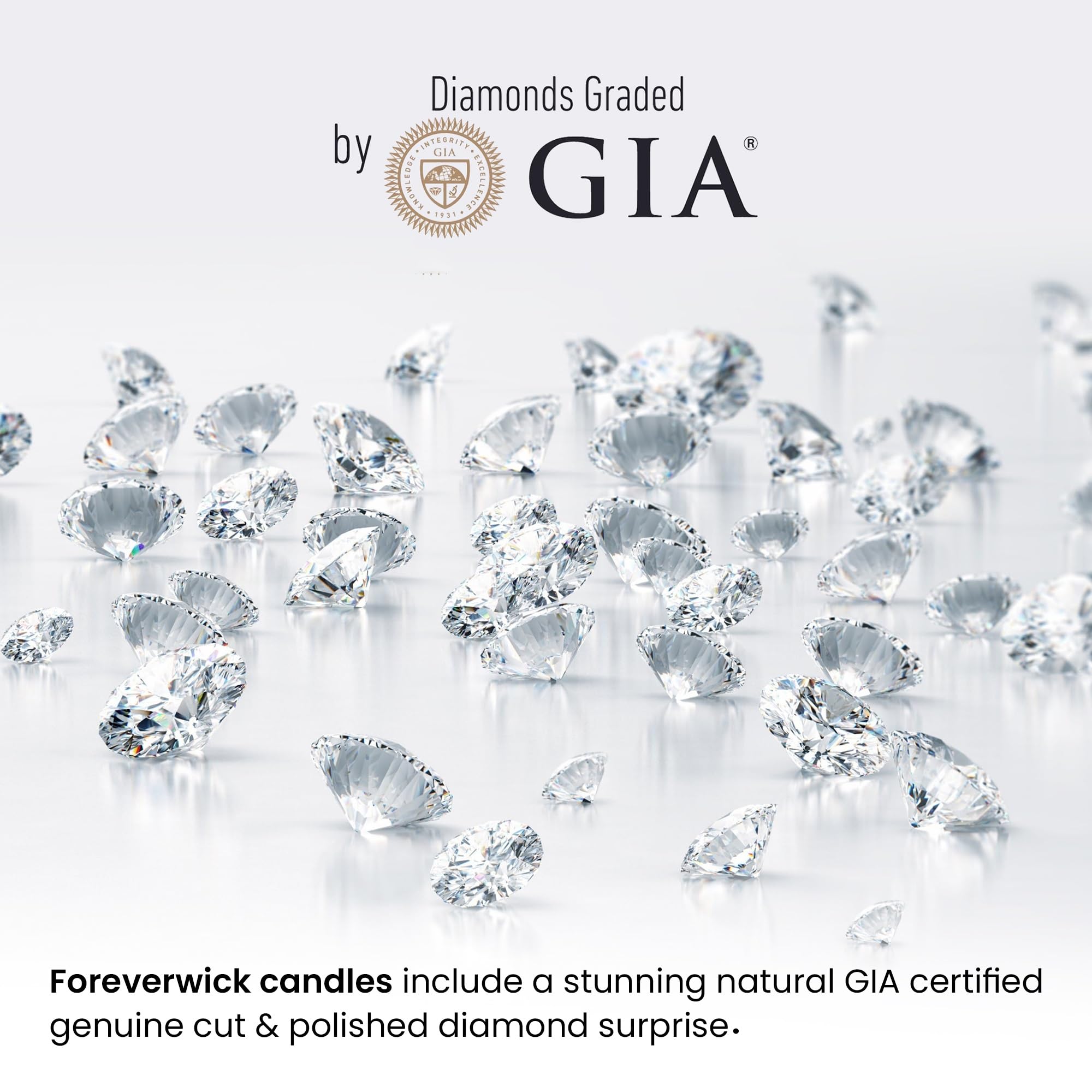 Luxurious gift-ready packaging for a diamond candle