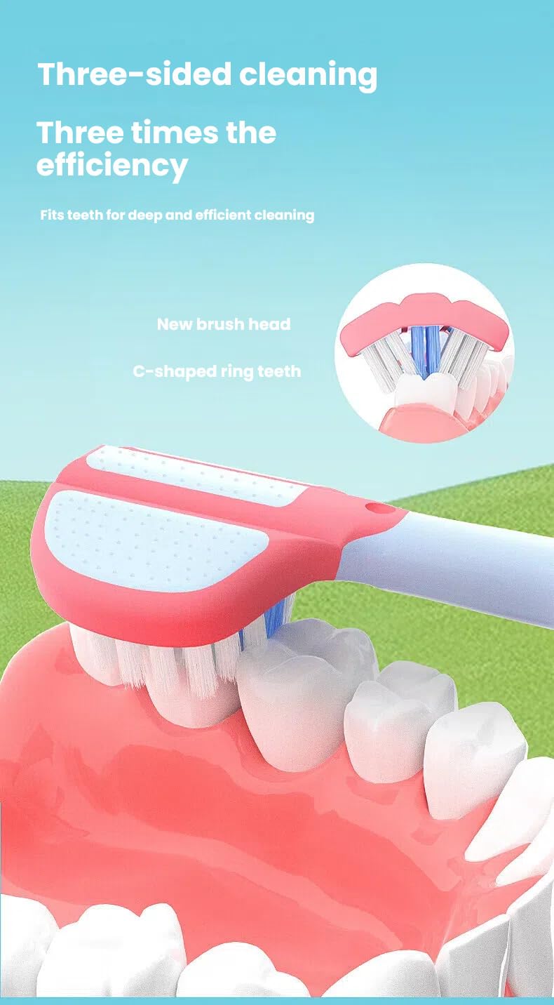 Close-up of cloud-soft bristles on the Forevive toothbrush