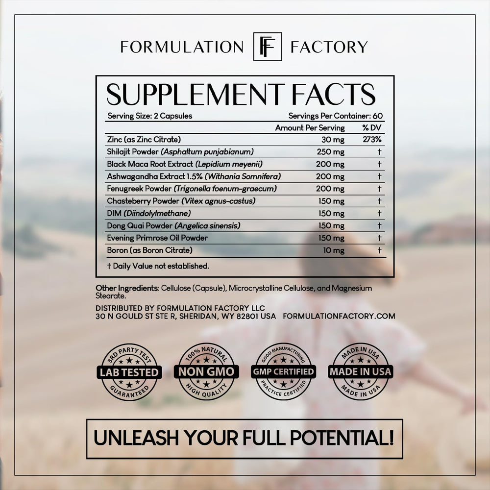 Formulation Factory She's Obsessed tablet count icon communicates a 240-count pack.