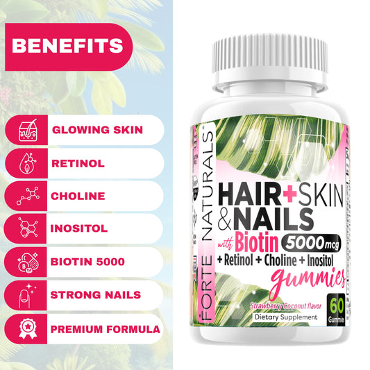 Biotin 5000mcg gummies designed for hair growth