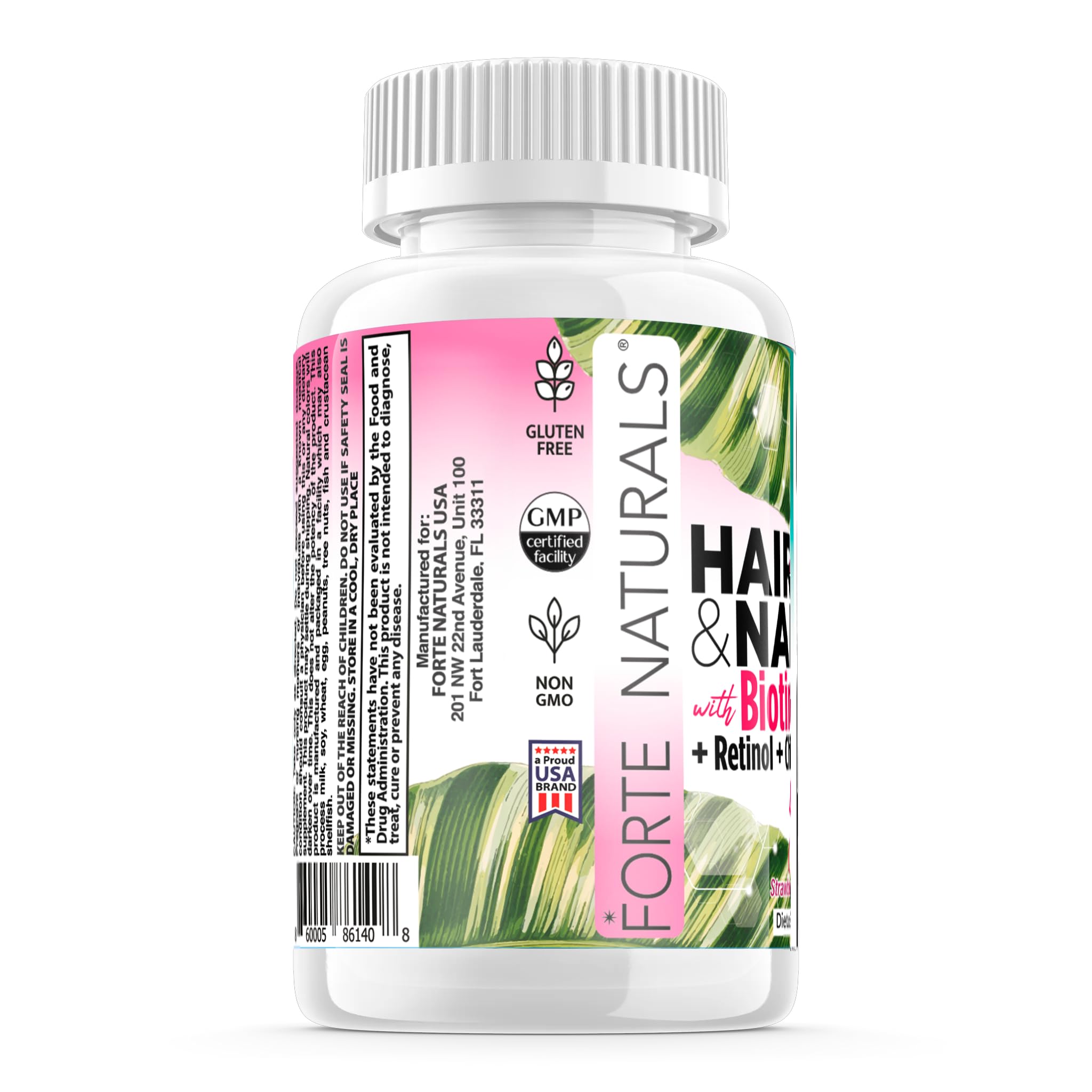 Iodine, Zinc, Choline and Inositol included in Forte Naturals formula