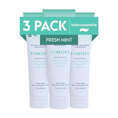 Fortify Hydroxyapatite toothpaste bottle on a white background