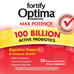 Fortify Optima daily probiotic bottle illustration