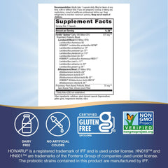 Fortify Optima probiotic label highlighting 100B and 15 strains