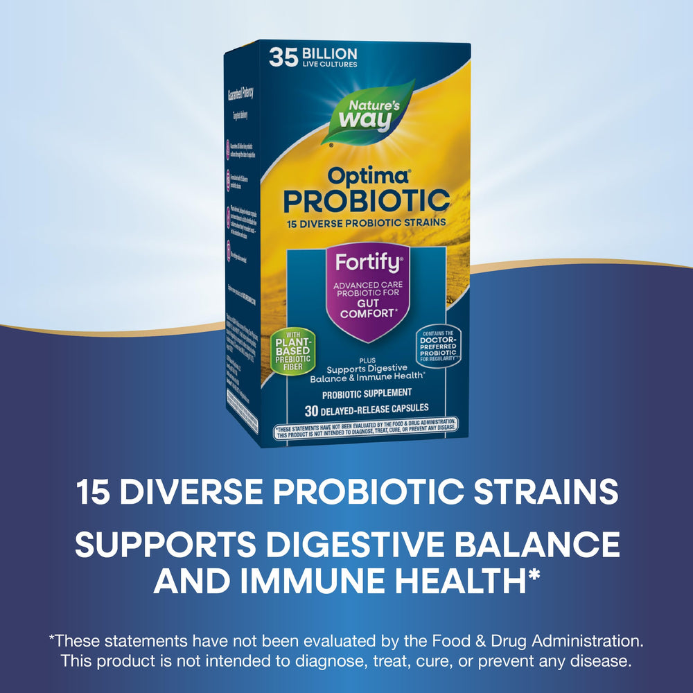 NutraFlora scFOS included in Fortify Optima Probiotic