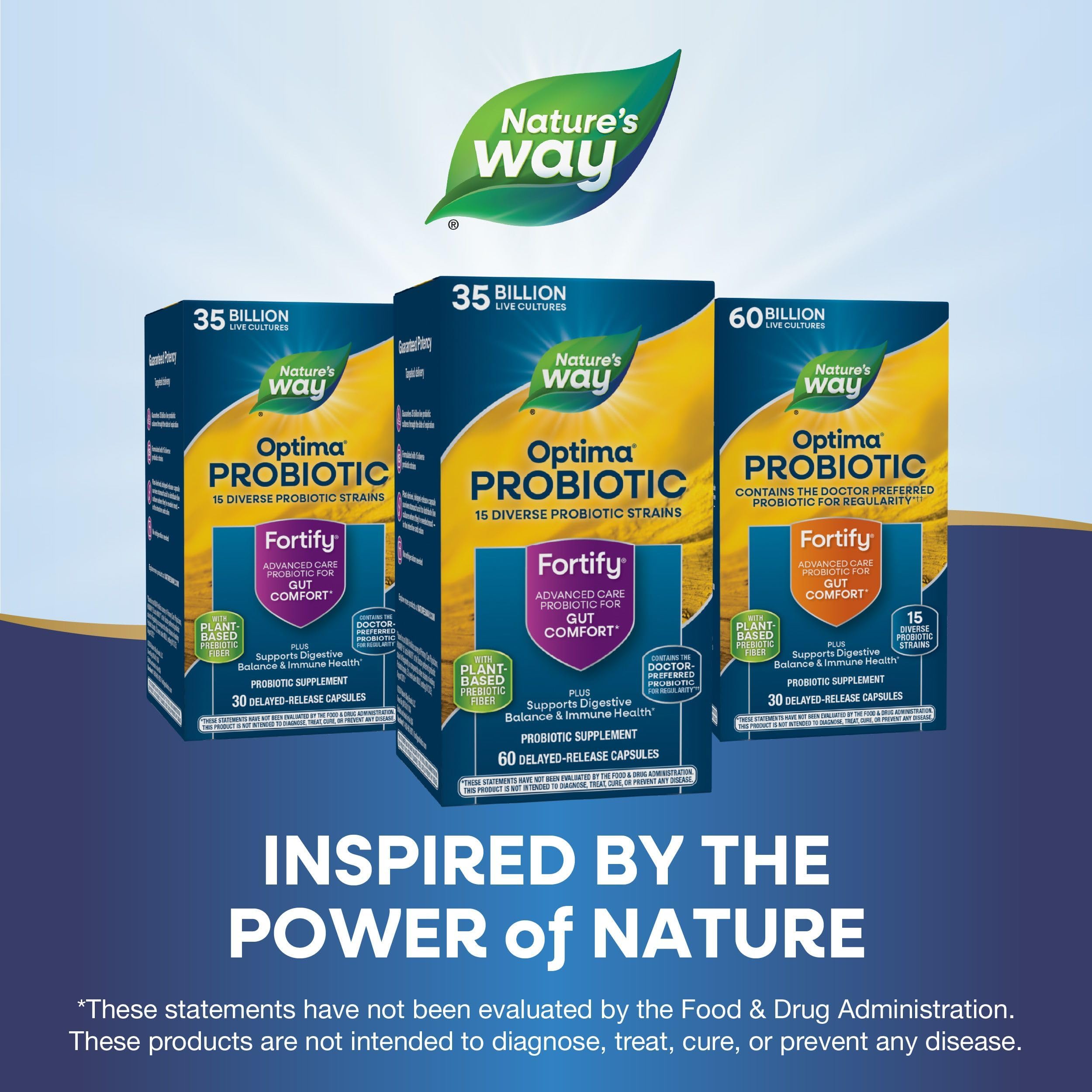 Packaging may vary for Nature's Way Fortify Optima Probiotic bottle
