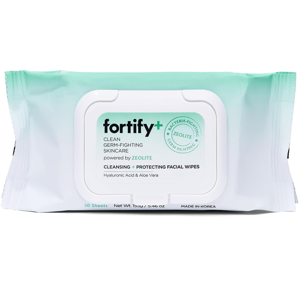 Fortify Skincare Face Cleansing Wipes with Zeolite purify on the go for a clearer complexion