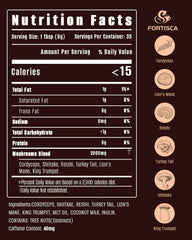 Fortisca packaging displaying the 6-in-1 blend