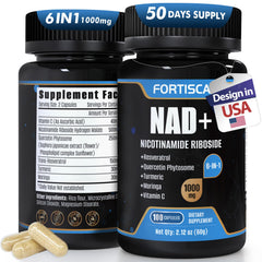 FORTISCA NAD+ 1000mg supplement bottle front
