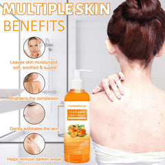 Product on bathroom shelf highlights a compact, 300 ml bottle.