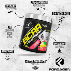 Athlete with lean energy using Forzagen BCAAs powder