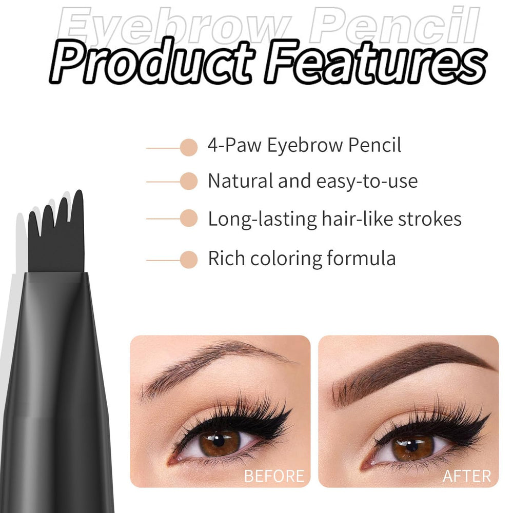 Fosiut brow pen in use for precise outlining and gentle shading.
