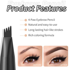 Fosiut brow pen in use for precise outlining and gentle shading.