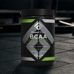 Athletes training with Fossil Fuel BCAA powder for post-workout recovery