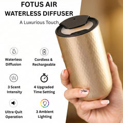 FOTUS AIR aluminum body diffuser delivers sleek style and durable performance.