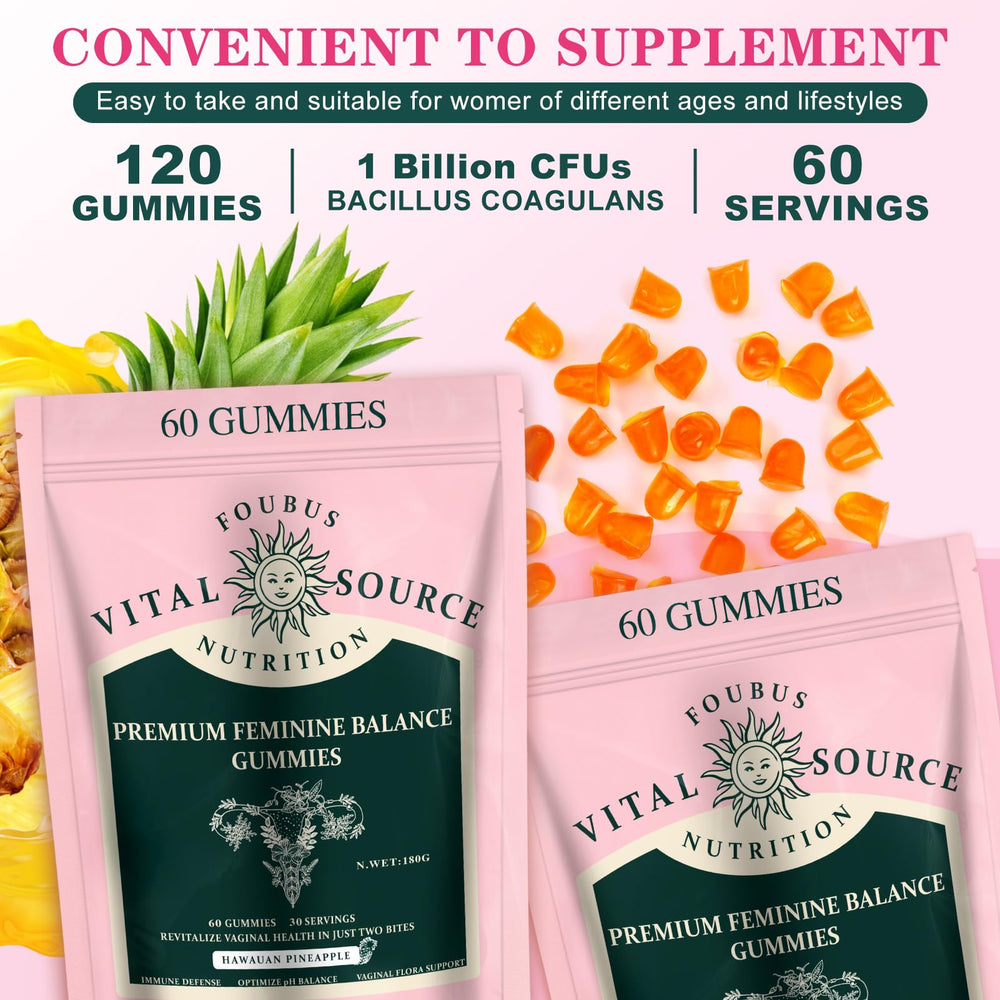 FOUBUS Vital Source daily two-gummies serving as a routine addition.