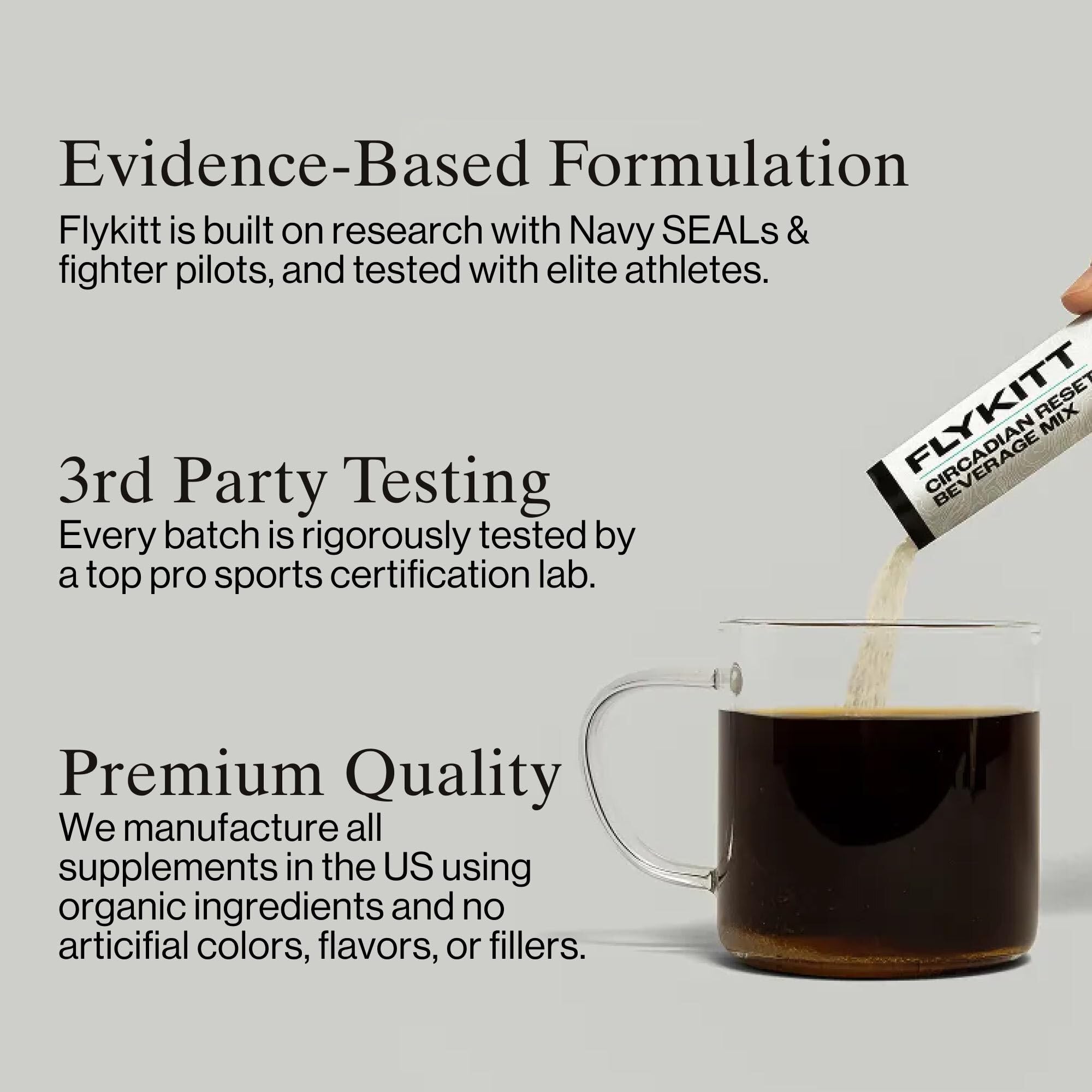 Made in the USA Flykitt jet lag system