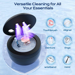 Device showing four cleaning modes