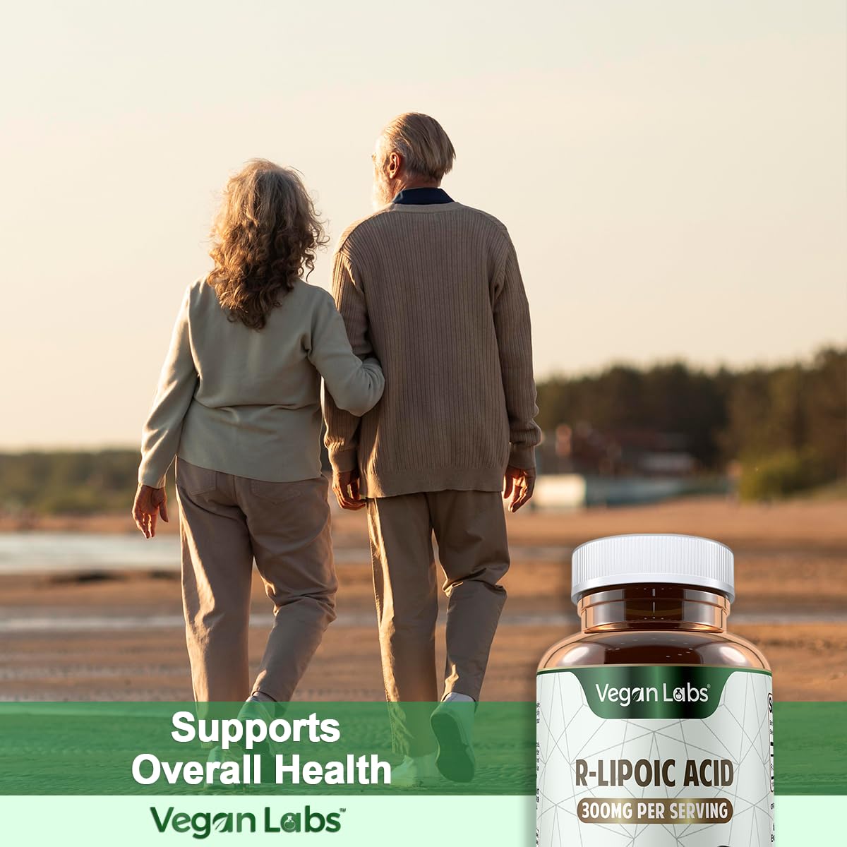 Four-month supply packaging for Vegan Labs R-Lipoic Acid